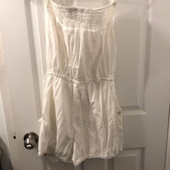 Cynthia Rowley 100% Cotton Summer Strapless Romper - Picture 7 of 8